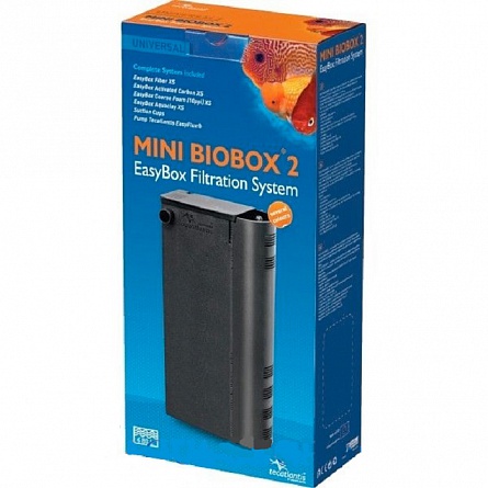 Фильтр внутренний "mini BIOBOX 2" фирмы AQUATLANTIS (300 литров/час + нагреватель Easy Klim 50) на фото