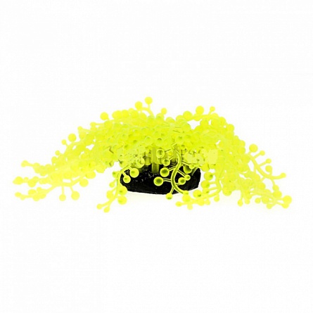 Декоративный коралл из силикона жёлтого цвета фирмы Vitality(4,5х4,5х11 см)(1)  на фото
