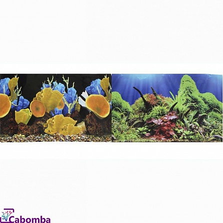Двусторонний фон “Морские кораллы/Подводный мир” фирмы Prime (60Х150 см)  на фото