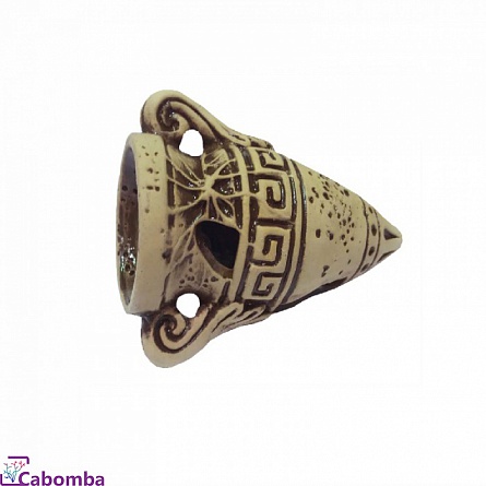 Декоративный элемент из керамики "Амфора" фирмы Аква Лого (9,5x7x12,5 см)  на фото