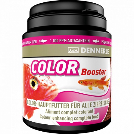 Корм для окраски всех видов рыб  Dennerle Color Booster  компании Dennerle, мини гранулы 42 гр  на фото
