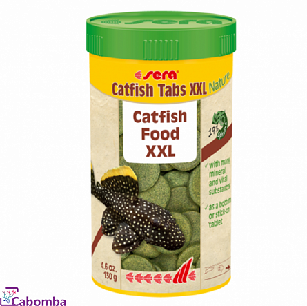 Корм для сомов Catfish Tabs XXL фирмы Sera (250 мл/120 гр)  на фото