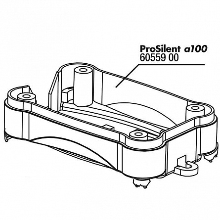 Нижняя часть корпуса PS a100 casing bottom для компрессора "ProSilent a100" фирмы JBL на фото