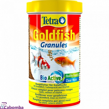 Корм Tetra Goldfish Granules для холодноводных и золотых рыб (500 мл), гранулы на фото