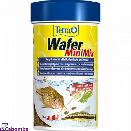 Корм TetraWafer Mini Mix для всех донных рыб и ракообразных (100 мл) на фото