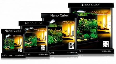 Нано-аквариум Nano Cube Complete+ 60 фирмы Dennerle (38x38x43 см/60 л)  на фото