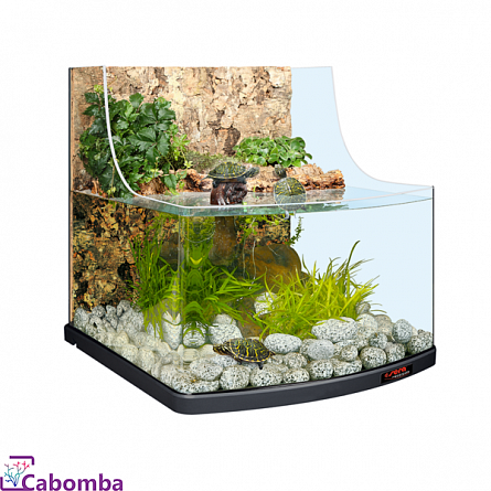 Аква-террариум Sera Reptil Aqua Biotop (51х57х54.5 см/80 л) фильтр, светильник и нагреватель на фото