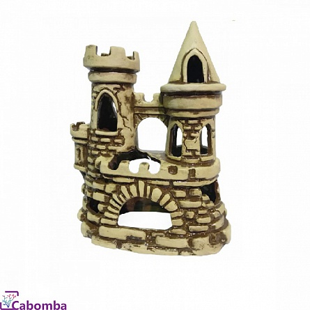 Декоративный элемент из керамики "Замок" фирмы Аква Лого (16x7x19 см)  на фото