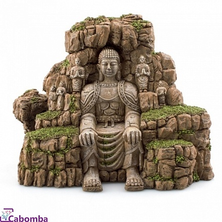 Декорация пластиковая PRIME "Будда в скале" 17х10х13,5 см на фото