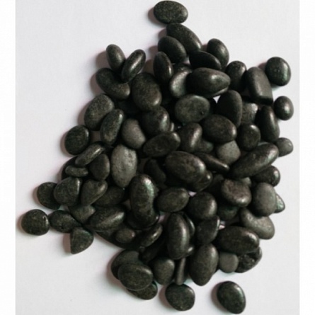 Грунт натуральный “Галька черная” фирмы PRIME фракция 3-5 мм (2.7 кг)  на фото