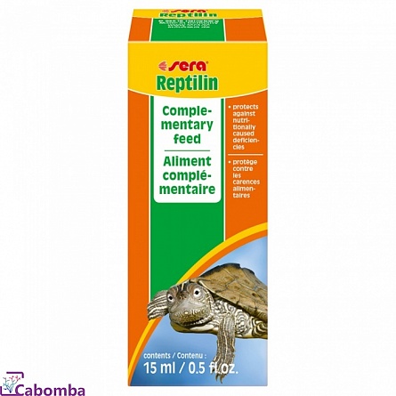 Витамины для рептилий SERA Reptilin 15 мл на фото