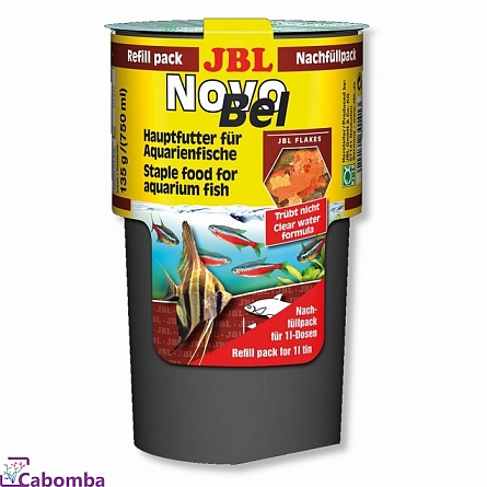 Хлопьевидный корм для тропических пресноводных рыб NovoBel фирмы JBL (750 мл) на фото