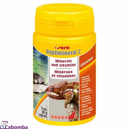 Витамины и минералы для рептилий SERA Reptimineral C 100 мл на фото