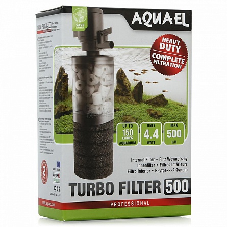 Фильтр внутренний AQUAEL Turbo 500 (500 л/ч, для аквариума 150 л) на фото