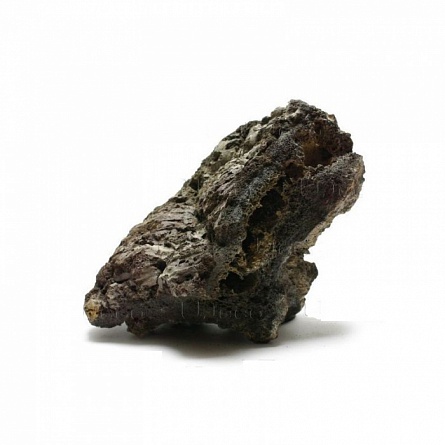 Декоративный камень натурального происхождения "Лава черная" фирмы Udeco, размер XL  на фото