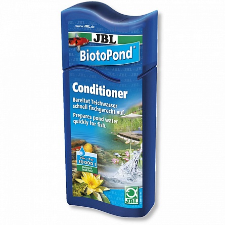 Средство “BiotoPond” для кондиционирования и подготовки прудовой фирмы JBL (500 мл/10 000 литров)  на фото