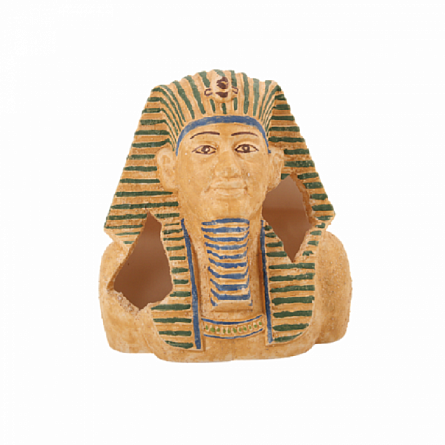 Декорация из полимерной глины "Голова фараона" фирмы Zolux (8,5 х 13 х 14,5 см) на фото
