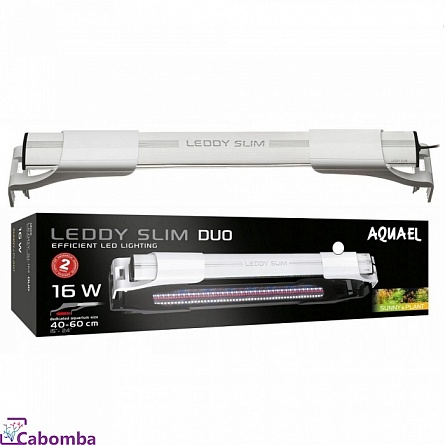 Светильник AQUAEL Leddy Slim Duo 16Вт Sunny&Plant белый (для акв 40-60 см) на фото