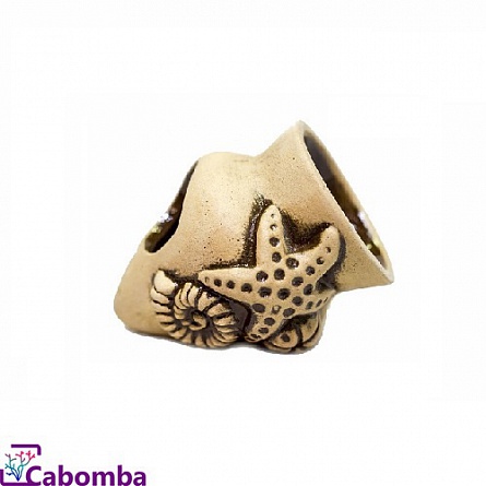 Декоративный элемент из керамики "Конус" фирмы Аква Лого (6,5x6,5x7,5 см)  на фото