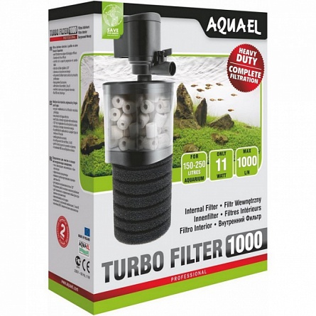 Фильтр внутренний AQUAEL Turbo 1000 (1000 л/ч, для аквариума 150-250 л) на фото