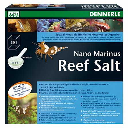 Соль морская рифовая Dennerle Nano-Marinus (1кг) на фото