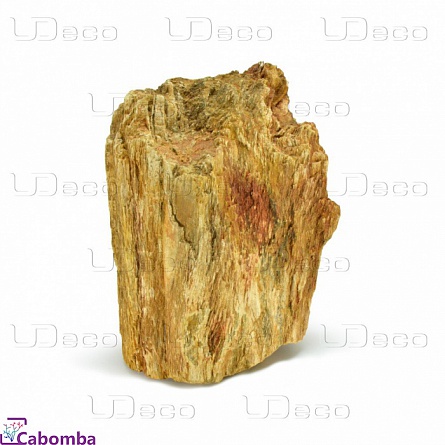 Натуральный камень “Stonewood  XL Окаменелое дерево красно-коричневое” фирмы UDECO (25-35 см) 1 шт на фото
